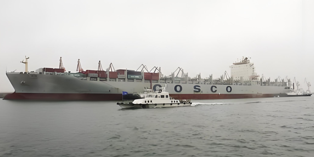 廣州南沙到營口首條內(nèi)貿(mào)海運(yùn)快航系列航線上線